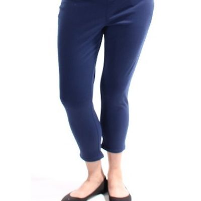 STYLE & COMPANY Womens Navy Pocketed Capri Leggings M